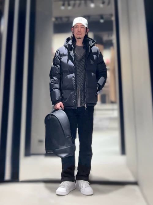 A|X アルマーニ エクスチェンジ】ICON フーデッドダウンジャケット