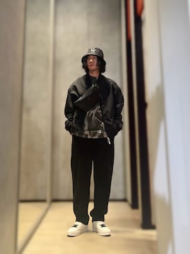 「ARMANI EXCHANGE（アルマーニエクスチェンジ）のアイテム（ハット）」を使った、YUUさん（メンズ・174cm）の秋コーディネート