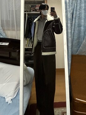 「BACK NUMBER（バックナンバー）のアイテム（ブルゾン）」を使った、dofy2525さん（メンズ・176cm）の冬コーディネート