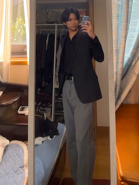 「DOLCE&GABBANA（ドルチェアンドガッバーナ）のアイテム（ジャケット/アウター）」を使った、dofy2525さん（メンズ・176cm）の秋コーディネート