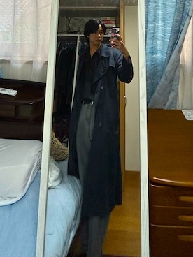 「秋」｜「アイテム（トレンチコート）」を使った、dofy2525さん（メンズ・176cm）の秋コーディネート