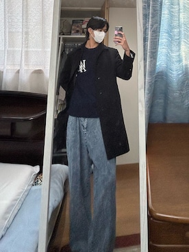 「WOOALONG（ウアロン）のアイテム」を使った、dofy2525さん（メンズ・176cm）の冬コーディネート