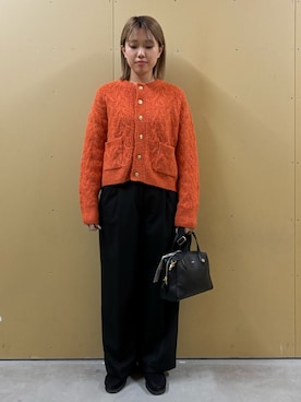 「GEVACO」｜「アイテム（カーディガン/ボレロ）」を使った、yoshimiさん（レディース・163cm）の秋コーディネート