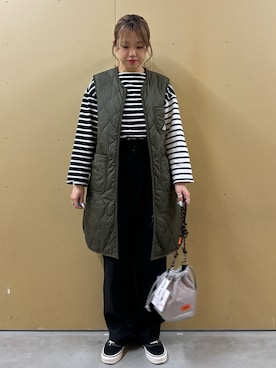 「GEVACO」｜「アイテム（バックパック/リュック）」を使った、yoshimiさん（レディース・163cm）の秋コーディネート