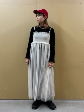 「チュール」｜yoshimiさん（レディース・163cm）の春コーディネート