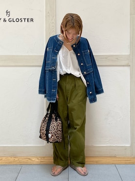 「FREDY&GLOSTER」｜「アイテム（デニムジャケット）」を使った、yoshimiさん（レディース・163cm）の夏コーディネート