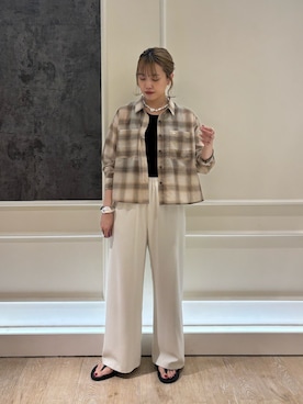 「アイテム（タンクトップ）」を使った、yoshimiさん（レディース・163cm）の夏コーディネート