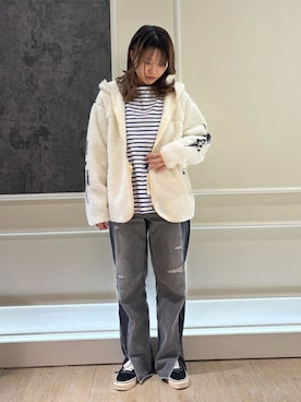「PENDLETON（ペンドルトン）のアイテム（ジャケット/アウター）」を使った、yoshimiさん（レディース・163cm）の秋コーディネート