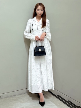 「RESEXXY（リゼクシー）のアイテム（シャツワンピース）」を使った、shioriさん（レディース・155cm）の冬コーディネート