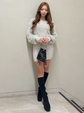 「シャギー」｜「アイテム（ワンピース/ドレス）」を使った、shioriさん（レディース・155cm）の秋コーディネート