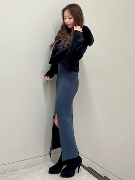 「RESEXXY（リゼクシー）のアイテム（その他アウター）」を使った、shioriさん（レディース・155cm）の秋コーディネート