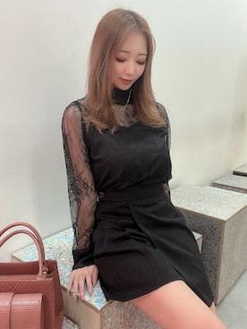 「RESEXXY（リゼクシー）のアイテム（ネックレス）」を使った、shioriさん（レディース・154cm）の春コーディネート