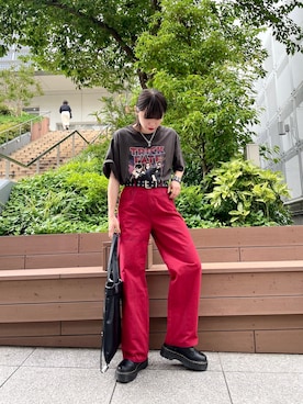 「バンT」｜「アイテム（アクセサリー）」を使った、HIKARU さん（レディース・161cm）の夏コーディネート