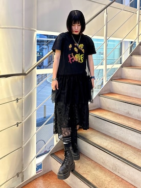 「アイテム（ブレスレット）」を使った、HIKARU さん（レディース・161cm）の春コーディネート