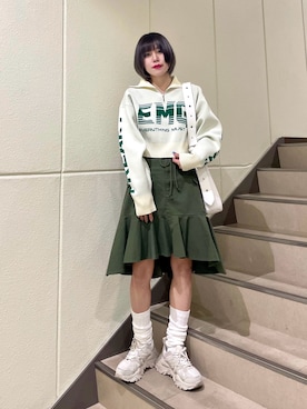 HIKARU さん（レディース・161cm）の冬コーディネート