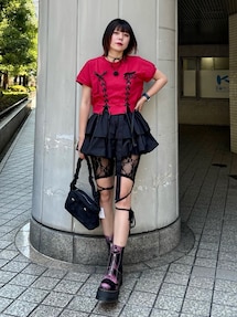 レースアップバイカーパンツ｜ジュエティ（jouetie）アウトレット公式