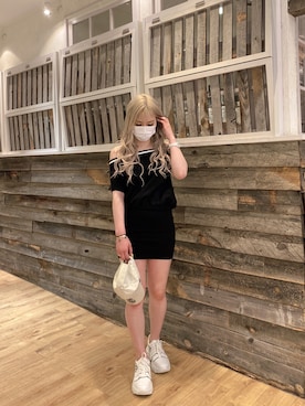 「ジェイダ」｜「アイテム（キャップ）」を使った、kahoさん（レディース・161cm）の夏コーディネート