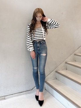 「アイテム（アンサンブル、その他）」を使った、kahoさん（レディース・161cm）の春コーディネート