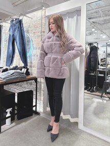GYDA（ジェイダ）の「ウエストギャザーハイネック エコファー