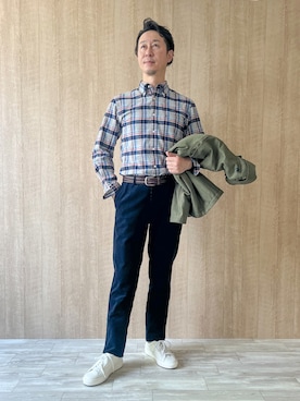 「アーミー」｜BERKLEYさん（メンズ・176cm）の秋コーディネート
