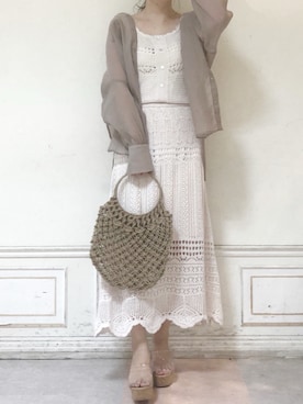 「アイテム（サンダル、その他）」を使った、kanaさん（レディース・163cm）の夏コーディネート