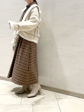 「ダズリン」｜「アイテム（ブルゾン）」を使った、kanaさん（レディース・163cm）の秋コーディネート