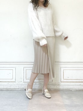 「dazzlin（ダズリン）のビットローファー（ローファー）」を使った、kanaさん（レディース・163cm）の夏コーディネート