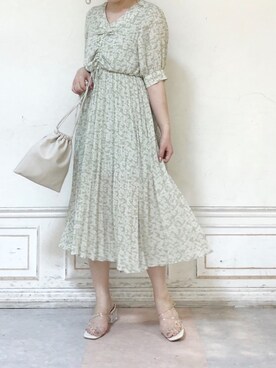 「dazzlin（ダズリン）のメニーストラップサンダル【WEB限定】（サンダル）」を使った、kanaさん（レディース・163cm）の夏コーディネート