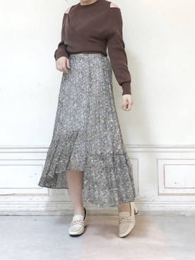 「dazzlin（ダズリン）のビットローファー（ローファー）」を使った、kanaさん（レディース・163cm）の夏コーディネート