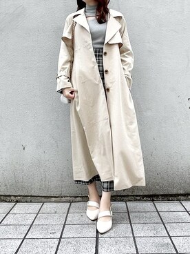 「マーメイド」｜「アイテム（ジャケット/アウター）」を使った、kanaさん（レディース・163cm）の冬コーディネート