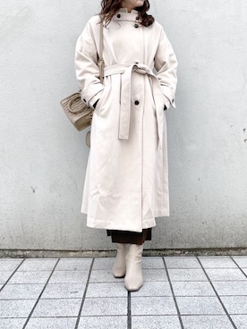 「ダズリン」｜「アイテム（その他アウター）」を使った、kanaさん（レディース・163cm）の秋コーディネート