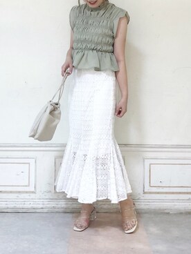 「アイテム（サンダル、その他）」を使った、kanaさん（レディース・163cm）の夏コーディネート