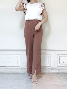 「dazzlin（ダズリン）のメニーストラップサンダル【WEB限定】（サンダル）」を使った、kanaさん（レディース・163cm）の夏コーディネート