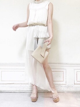 「アイテム（サンダル、その他）」を使った、kanaさん（レディース・163cm）の夏コーディネート