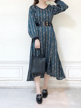 「dazzlin（ダズリン）のビットローファー（ローファー）」を使った、kanaさん（レディース・163cm）の夏コーディネート