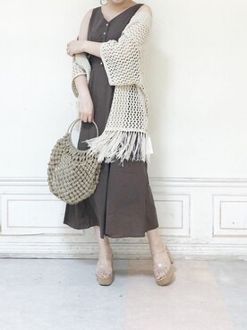 「アイテム（サンダル、その他）」を使った、kanaさん（レディース・163cm）の夏コーディネート