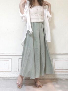 「アイテム（サンダル、その他）」を使った、kanaさん（レディース・163cm）の夏コーディネート