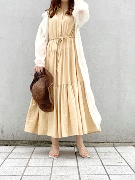 「アイテム（サンダル、その他）」を使った、kanaさん（レディース・163cm）の夏コーディネート