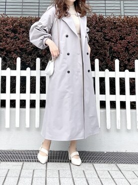 「ダズリン」｜「アイテム（その他アウター）」を使った、kanaさん（レディース・163cm）の春コーディネート