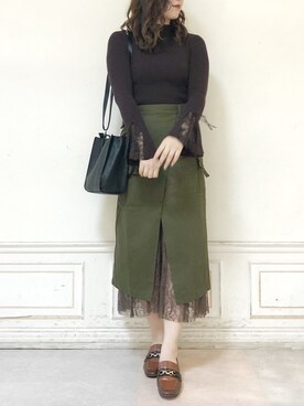 「dazzlin（ダズリン）のビットローファー（ローファー）」を使った、kanaさん（レディース・163cm）の夏コーディネート