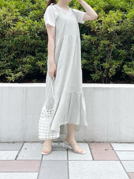 「アイテム（サンダル、その他）」を使った、kanaさん（レディース・163cm）の夏コーディネート