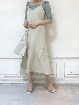 「dazzlin（ダズリン）のメニーストラップサンダル【WEB限定】（サンダル）」を使った、kanaさん（レディース・163cm）の夏コーディネート