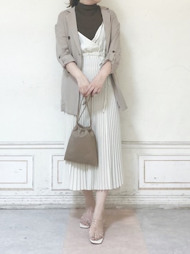 「dazzlin（ダズリン）のメニーストラップサンダル【WEB限定】（サンダル）」を使った、kanaさん（レディース・163cm）の夏コーディネート