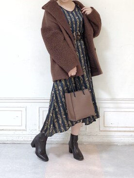 「アイテム（その他アウター、ブラウン系）」を使った、kanaさん（レディース・163cm）の夏コーディネート