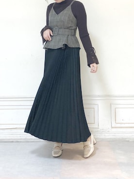 「dazzlin（ダズリン）のビットローファー（ローファー）」を使った、kanaさん（レディース・163cm）の夏コーディネート