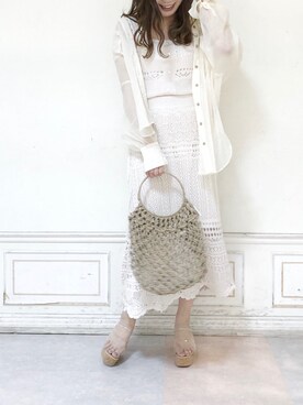 「アイテム（サンダル、その他）」を使った、kanaさん（レディース・163cm）の夏コーディネート