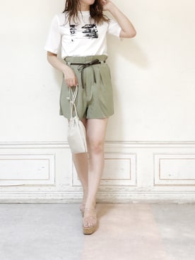 「アイテム（サンダル、その他）」を使った、kanaさん（レディース・163cm）の夏コーディネート