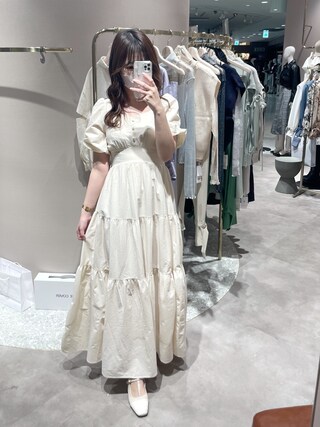 【鈴木愛理さん着用】エイミーイストワール　シームレススイッチフレアワンピース 鈴木愛理さん着用】エイミーイストワール シームレススイッチフレア