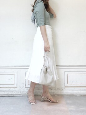 「dazzlin（ダズリン）のメニーストラップサンダル【WEB限定】（サンダル）」を使った、kanaさん（レディース・163cm）の夏コーディネート