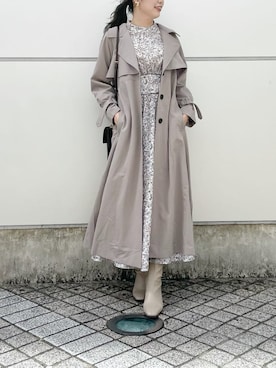 「ダズリン」｜「アイテム（その他アウター）」を使った、kanaさん（レディース・163cm）の秋コーディネート